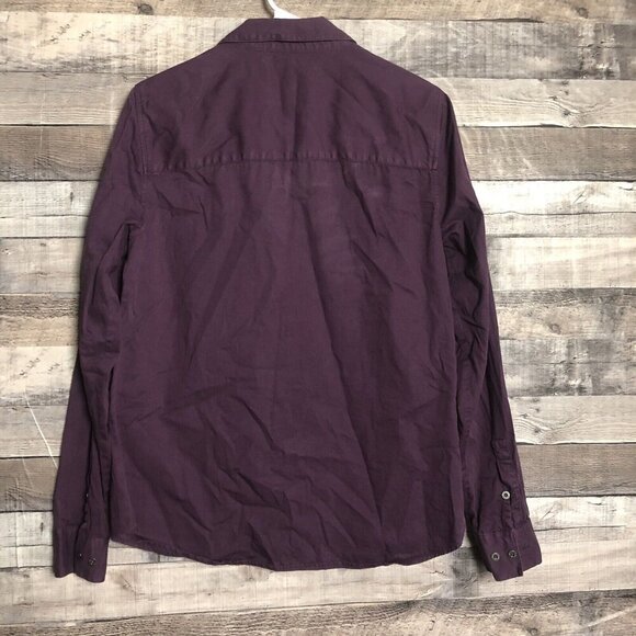 Harley Davidson Embroidered Shell Spell Out Long Sleeve Button Up Purple Large - Picture 5 of 8